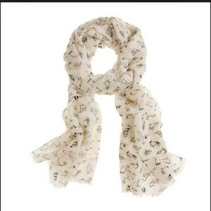 J. Crew shoe print scarf